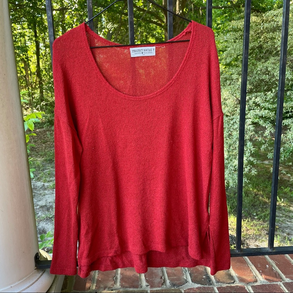 thin knit sweater